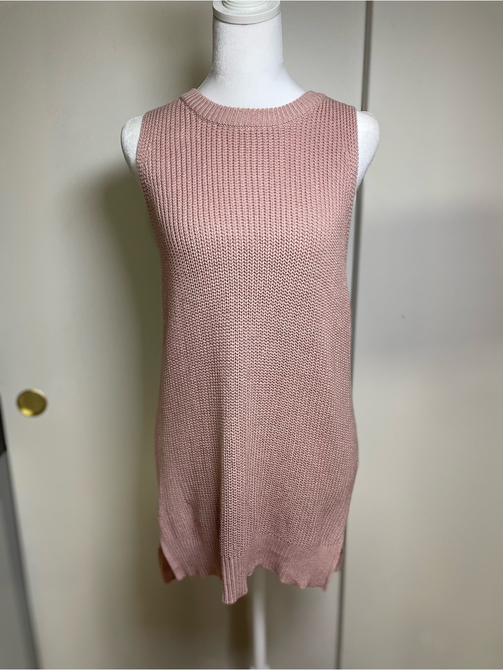 Gentle Fawn Blush Pink Sleeveless Knit Tunic